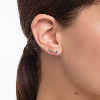 Thomas Sabo Earrings - Ear Climber - Colourful Stones