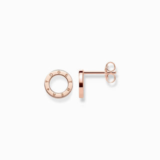 Thomas Sabo Earrings - Studs - Together - Circles - Rose Gold