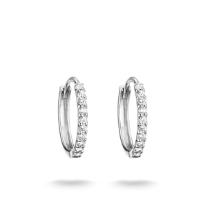 THOMAS SABO White Zirconia Hoop Earrings