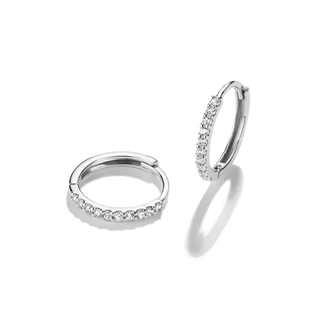 THOMAS SABO White Zirconia Hoop Earrings