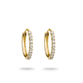 THOMAS SABO White Zirconia Hoop Earrings