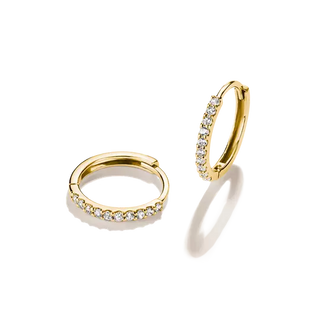 THOMAS SABO White Zirconia Hoop Earrings