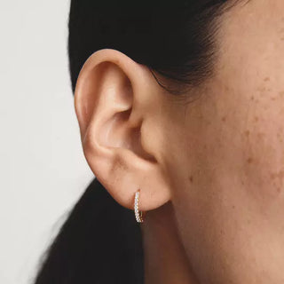 THOMAS SABO White Zirconia Hoop Earrings