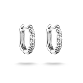 THOMAS SABO White Zirconia Hoop Earrings