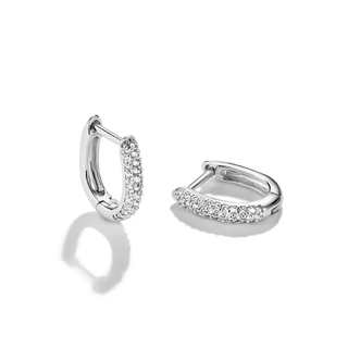 THOMAS SABO White Zirconia Hoop Earrings