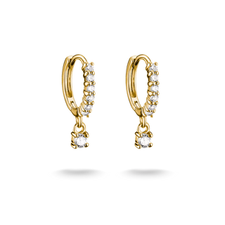 THOMAS SABO White Zirconia Hoop Earrings