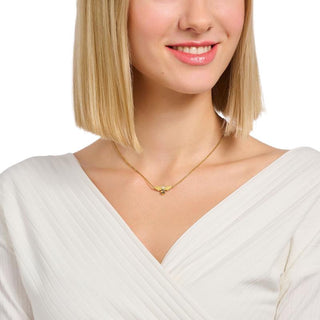 Elegant Gold Plated Bee Necklace with Recycled Silver & Delicate Details