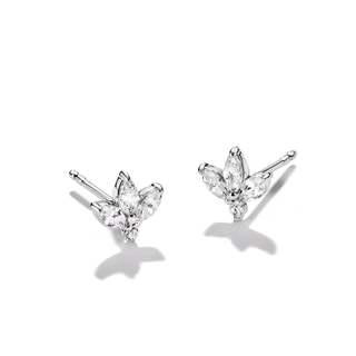 THOMAS SABO Flower Teardrop Zirconia Stud Earrings