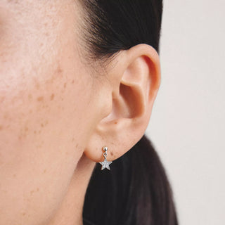 THOMAS SABO Moon and Star Zirconia Stud Earrings
