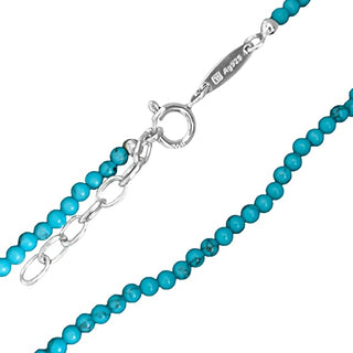 Special Addition Necklace Silver with Imitation Turquoise