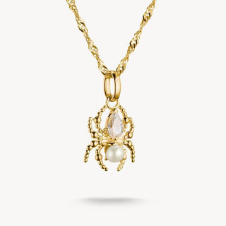 Thomas Sabo 18k Gold Plated Spider Pearl Necklace