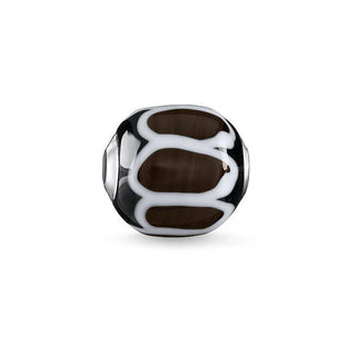 Thomas Sabo BEAD GLASS BEAD BLACK, WHITE