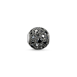 Thomas Sabo Bead black crushed Pave