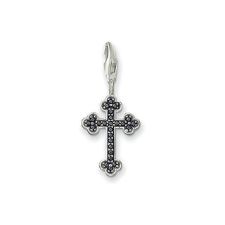 Black Cross Charm