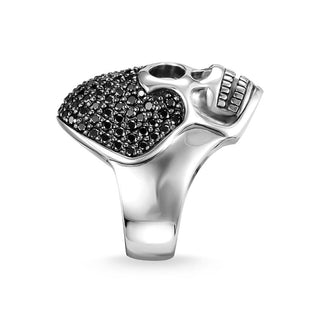 Thomas Sabo Blackened Skull Pavé Ring