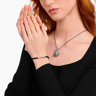 Thomas Sabo Bracelet - Braided, Black Leather