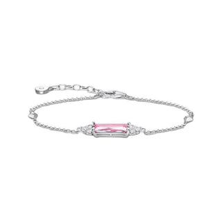 Thomas Sabo Bracelet - Pink And White Stones - Silver