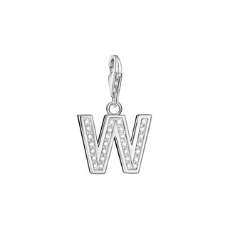 Thomas Sabo CZ Letter W Charm