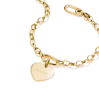 Thomas Sabo Charm Club Connect Big Heart Gold-Plated Charm Pendant