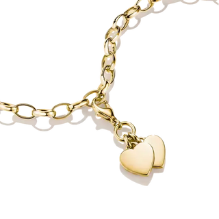 THOMAS SABO Charm Club Double Hearts Gold Charm