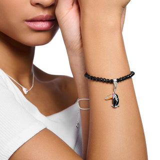 Thomas Sabo Charm Pendant Colorful Toucan Silver