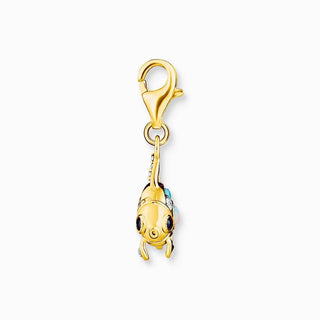 Thomas Sabo Charm Pendant Colourful Fish Gold Plated