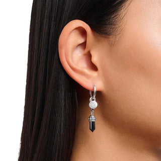 Thomas Sabo Charm Pendant - Hexagon with Silver Charmista Onyx