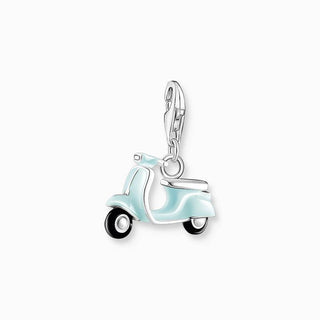 Thomas Sabo Charm Pendant - Turquoise Motor Scooter Silver