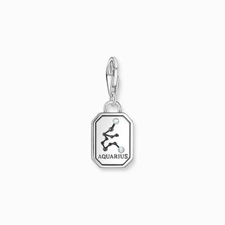 Thomas Sabo Charm Pendant - Zodiac Sign Aquarius with Zirconia