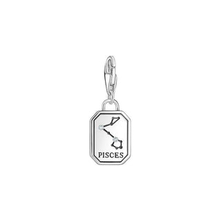 Thomas Sabo Charm Pendant - Zodiac Sign Pisces with Zirconia