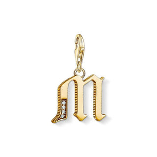 Thomas Sabo Charm pendant letter M gold