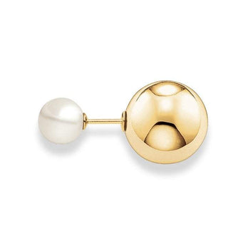 Double Stud Pearl Earrings