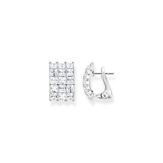 Thomas Sabo Ear clip white stones Pave silver