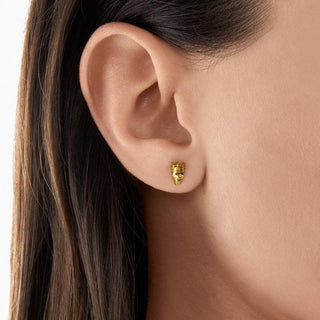 Thomas Sabo Ear studs skull king gold