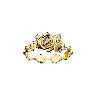 Thomas Sabo Elegant 18k Gold Plated Rose Romance Ring