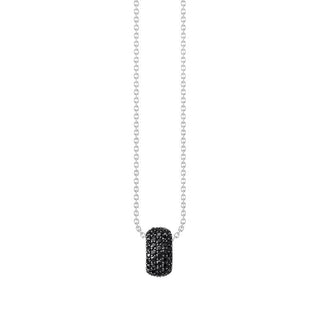 Thomas Sabo Elegant Blackened Silver Ring Pendant Necklace