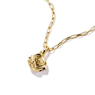 Thomas Sabo Elegant Gold Plated Rose Blossom Charm