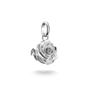 Thomas Sabo Elegant Sterling Silver Rose Blossom Connect Charm