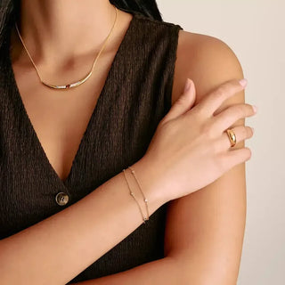Thomas Sabo Elyndra 18k Gold Plated Double-Row Bracelet