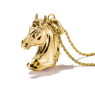 Thomas Sabo Elyndra 18k Gold Plated Horse Head Necklace