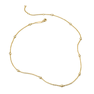 Thomas Sabo Elyndra 18k Gold Plated Necklace with White Zirconia Stones