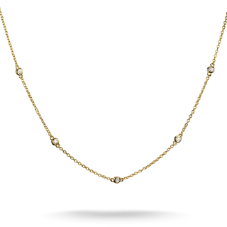 Thomas Sabo Elyndra 18k Gold Plated Necklace with White Zirconia Stones