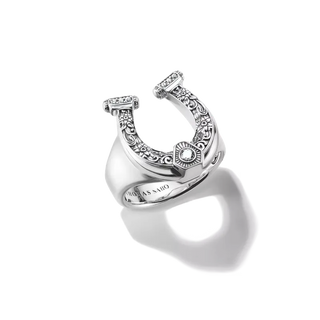 Thomas Sabo Elyndra Blackened Silver Horseshoe Ring