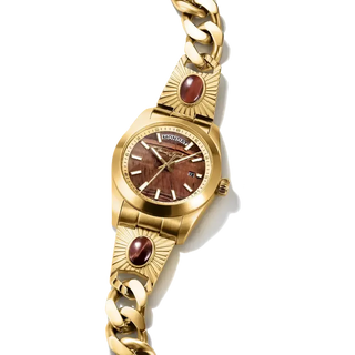 Thomas Sabo Elyndra Ladie's Gold Red Tiger Eye Watch