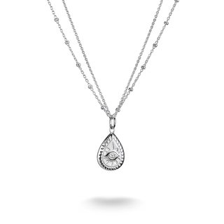 Thomas Sabo Elyndra Silver Eye Double Necklace with Zirconia