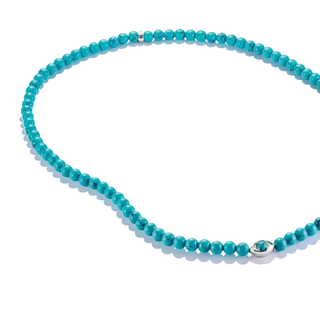 Thomas Sabo Elyndra Silver Necklace with Turquoise Eye Beads