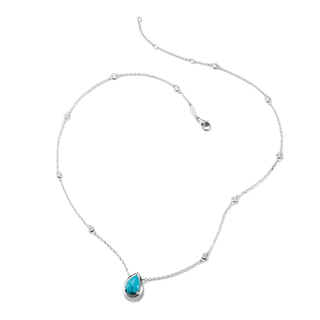 Thomas Sabo Elyndra Silver Necklace with Turquoise Teardrop