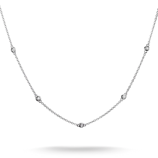 Thomas Sabo Elyndra Silver Necklace with White Zirconia Stones