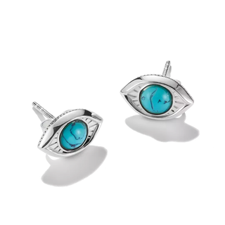 Thomas Sabo Elyndra Silver Turquoise Eye Stud Earrings