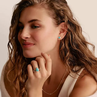 Thomas Sabo Elyndra Silver Turquoise Eye Stud Earrings